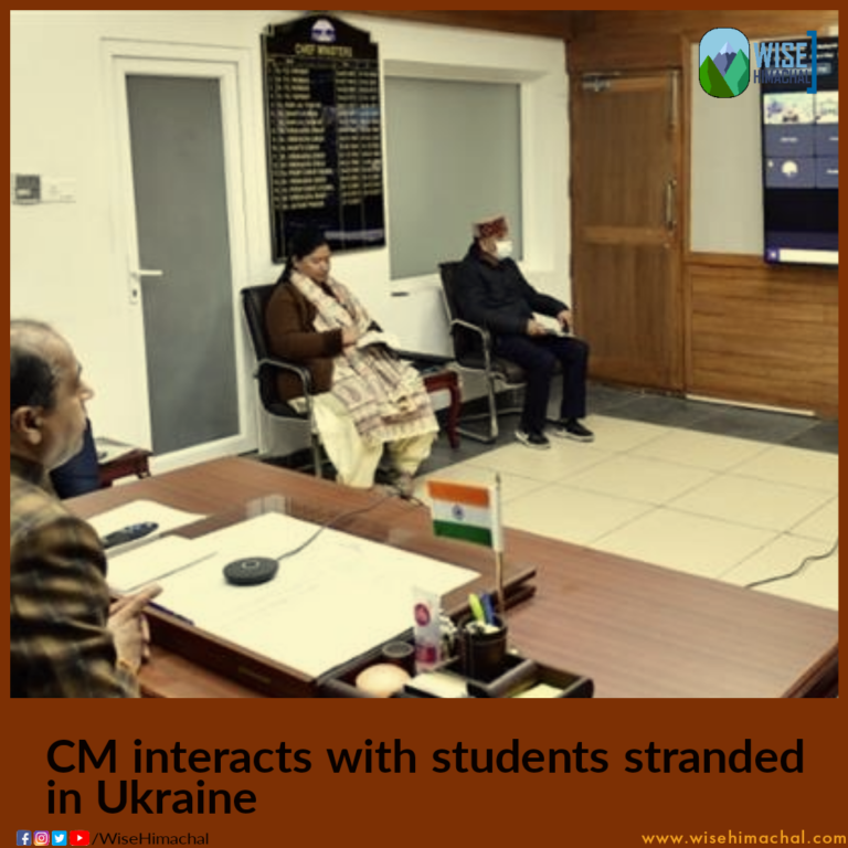 CM interacts with students stranded in Ukraine