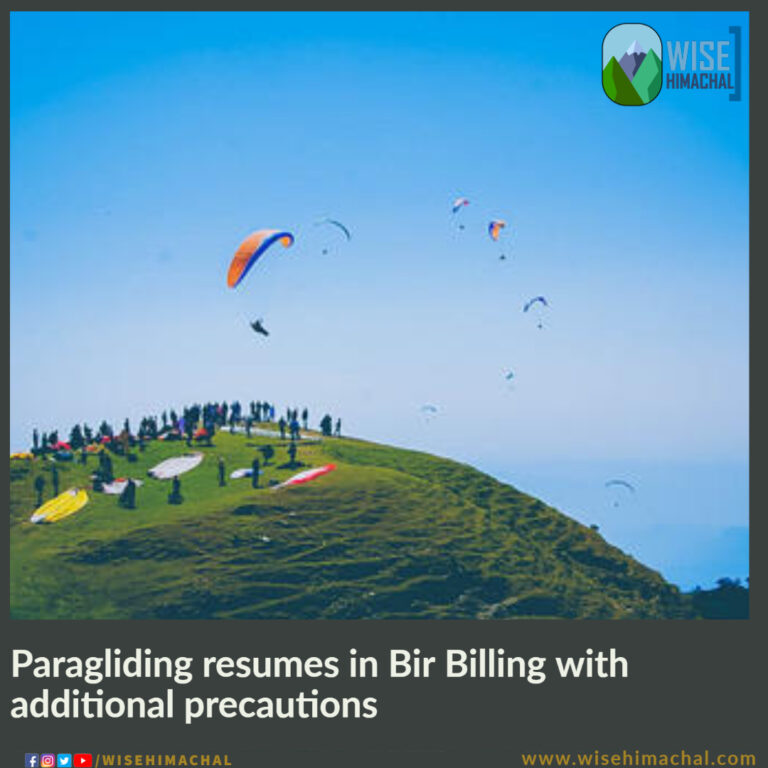 Paragliding resumes in Bir Billing with additional precautions