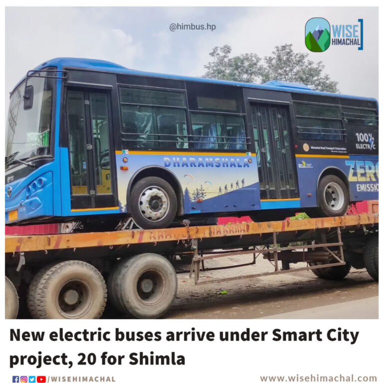 New electric buses arrive under Smart City project, 20 for Shimla