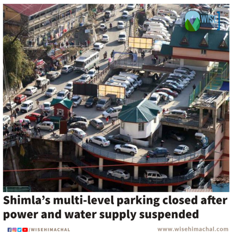 Shimla’s multi-level parking closed after power and water supply suspended