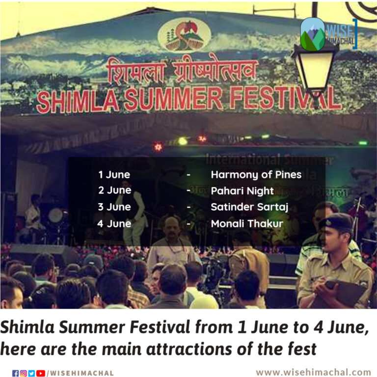 International Summer Festival Shimla 2023 : 1 June to 4 June, here are the main attractions of the fest