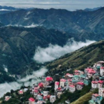 Scenic view of Shimla with its colonial-era architecture, showcasing the town's historical significance as once part of Nepal before becoming the summer capital of British India.