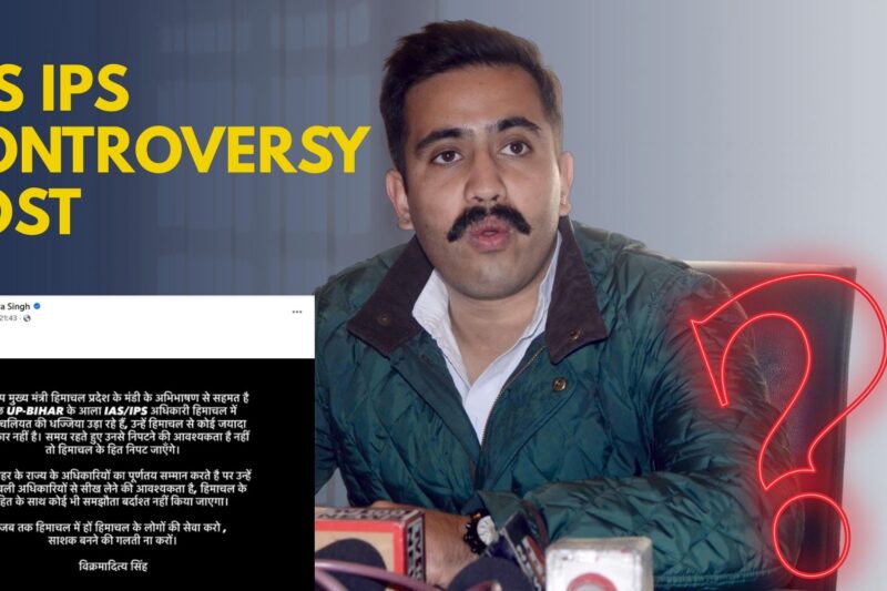 Vikramaditya Singh’s post sparks major row: IAS, IPS associations condemn minister, demand govt action